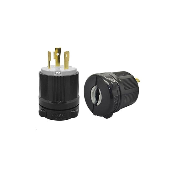 30A 480V Locking Plug, 3 Pole 4 Wire