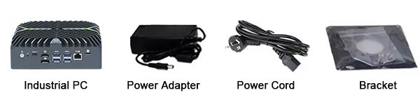 Fanless embedded industrial pc package