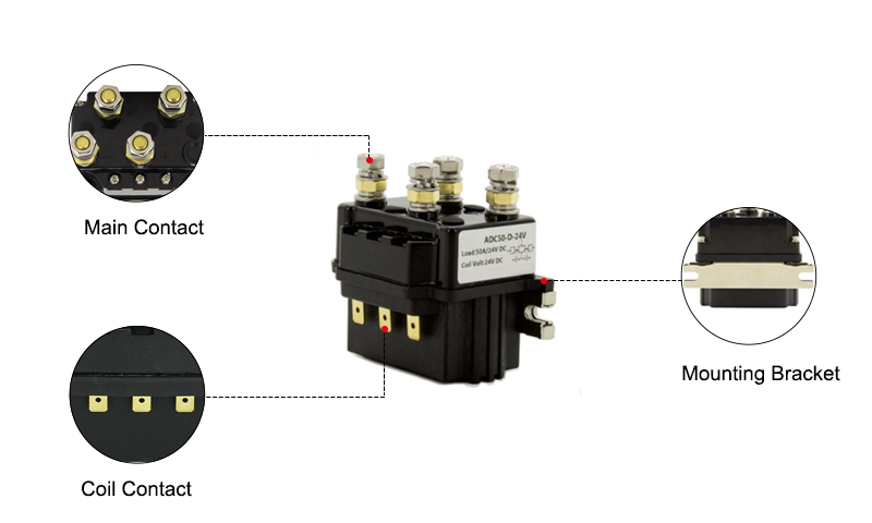 50A DC Reversing Contactor Details