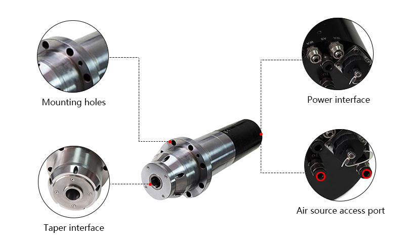 5500W CNC ATC Spindle Details