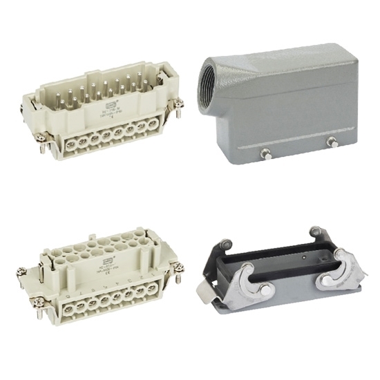 Heavy Duty Connector, 16 Pin, 250VAC/500VAC, 16A