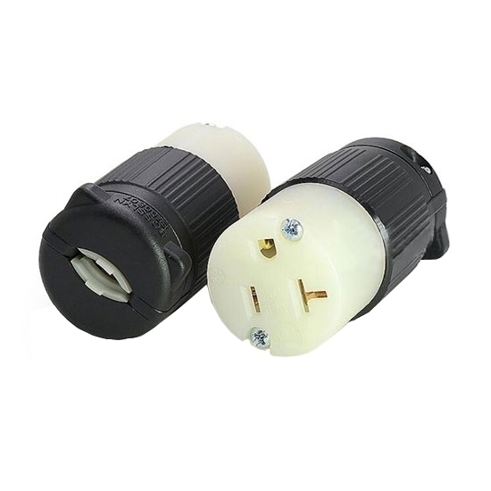 20A 125V Locking Plug, 2 Pole 3 Wire
