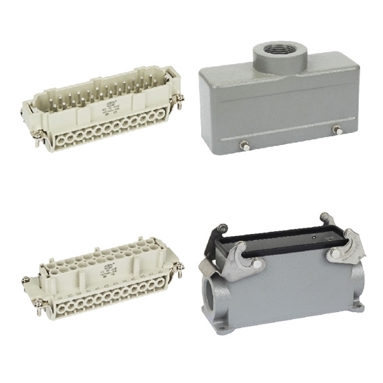 Heavy Duty Connector, 24 Pin, 500VAC / 16 Amp