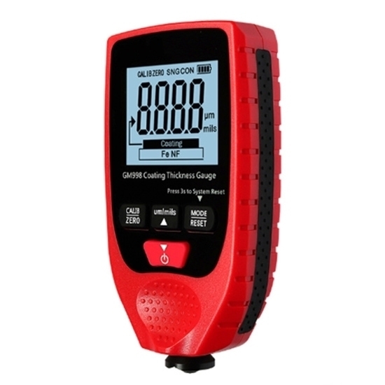 0-1500 μm Digital Paint Coating Thickness Gauge, Film/Powder/Zinc