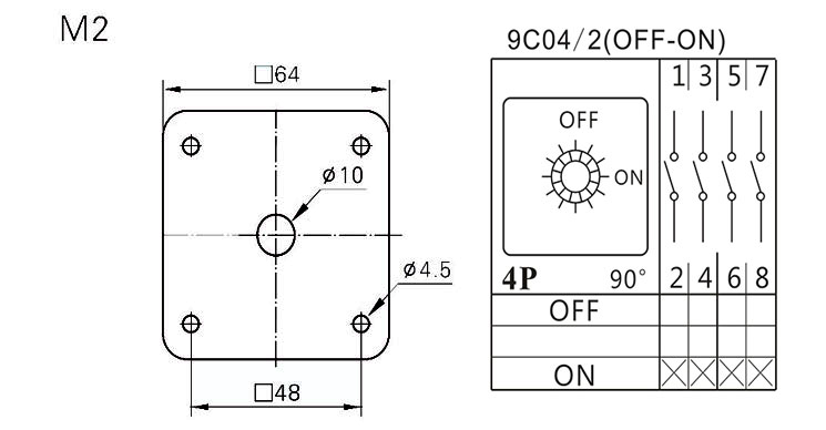 Rotary switch escutcheon plate