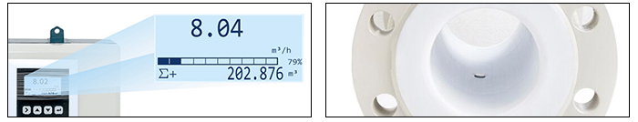 Magnetic water flow meter split type feature