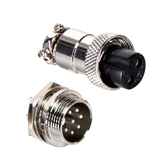 Circular Connector, 2/3/4/5/6/7/8/9/10 Pin, M16
