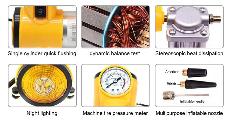 3 in 1 electric car jack inflator pump details
