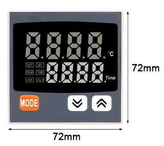 Temperature controller with timer size