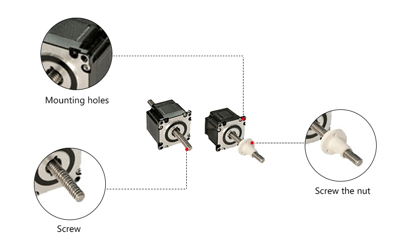 Nema 23 Stepper Motor Linear Actuator Details