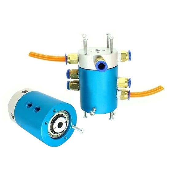 4-Passage Rotary Joint, Pneumatic/Electrical Slip Ring, G1/8