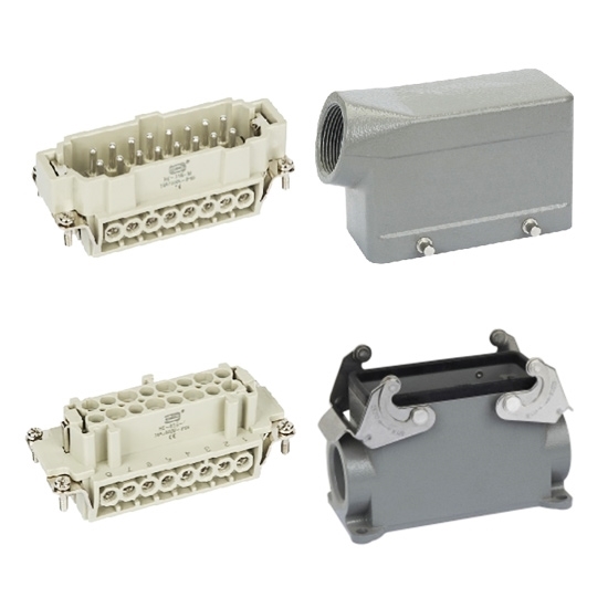 Heavy Duty Connector, 16 Pin, 250VAC/500VAC, 16A
