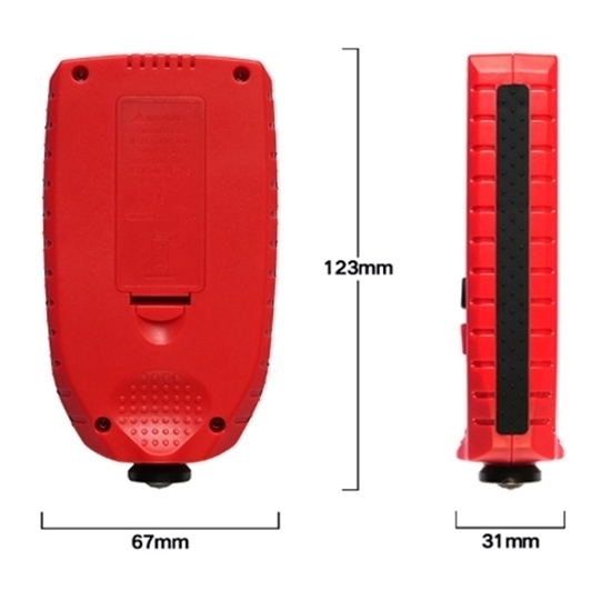 0-1500 μm Digital Paint Coating Thickness Gauge, Film/Powder/Zinc