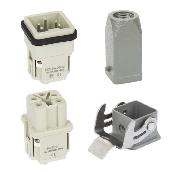 Heavy Duty Connector, 4 Pin, 250VAC / 10A