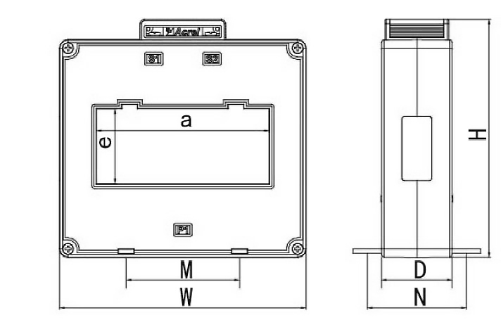 Current transformer dimension 1500 5a