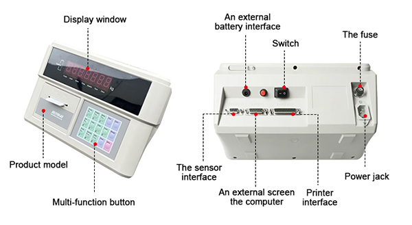  electronic weighing indicator with printer