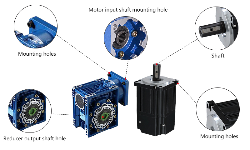 300W DC Worm Gear Motor Details