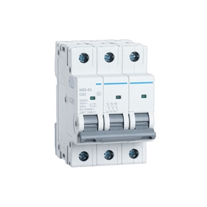 2 amp 3 pole Miniature Circuit Breaker